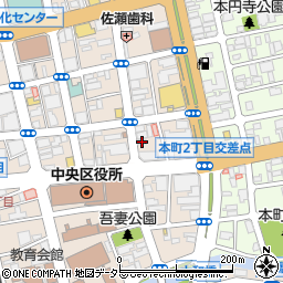 藤代染物店周辺の地図