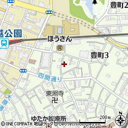 東京都品川区豊町周辺の地図