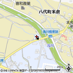 宮川米肥店周辺の地図