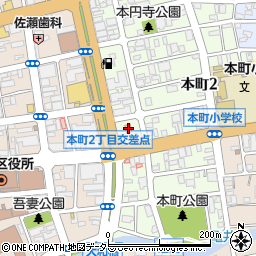 ファミリーマート千葉本町二丁目店周辺の地図