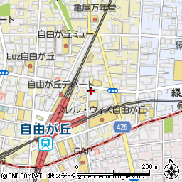 安藤薬品株式会社　自由が丘支店周辺の地図