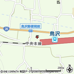 鳥沢郵便局周辺の地図