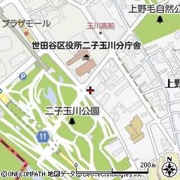 上野毛南公園周辺の地図