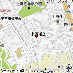 上野毛二丁目公園周辺の地図
