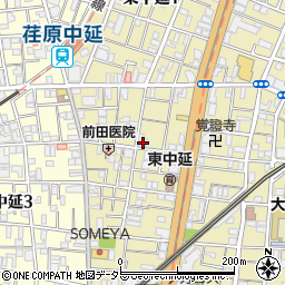 東京都品川区東中延2丁目3-14周辺の地図