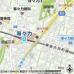 東京都世田谷区等々力3丁目3周辺の地図