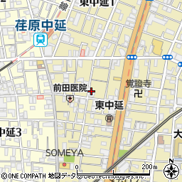 東京都品川区東中延2丁目3-15周辺の地図