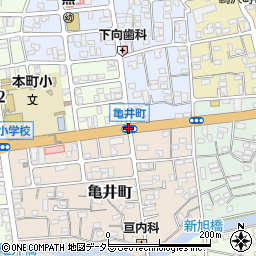 亀井町周辺の地図