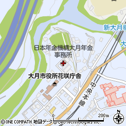 日本年金機構大月年金事務所周辺の地図