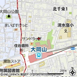 東京都大田区北千束1丁目42-15周辺の地図