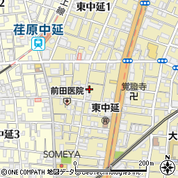 東京都品川区東中延2丁目3-16周辺の地図