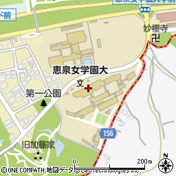 恵泉女学園大学周辺の地図