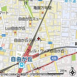 鳥貴族 自由が丘北口店周辺の地図