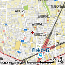 三菱ＵＦＪ信託銀行自由が丘支店周辺の地図