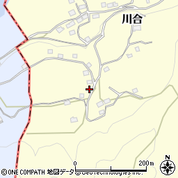 山梨県上野原市川合3836周辺の地図