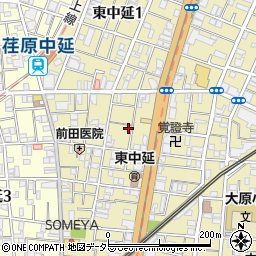 東京都品川区東中延2丁目3-8周辺の地図