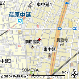 東京都品川区東中延2丁目2-8周辺の地図