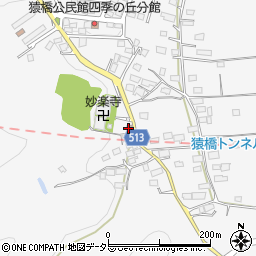 猿橋公民館小田分館周辺の地図