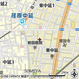 東京都品川区東中延2丁目2-15周辺の地図