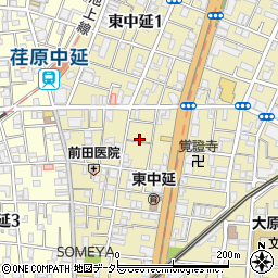 東京都品川区東中延2丁目3周辺の地図