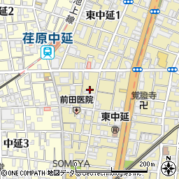 東京都品川区東中延2丁目2周辺の地図
