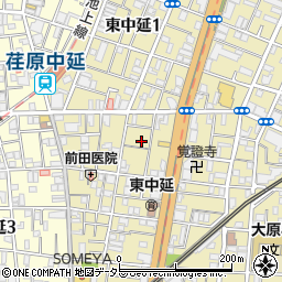 東京都品川区東中延2丁目3-7周辺の地図