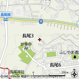 神奈川県川崎市多摩区長尾周辺の地図