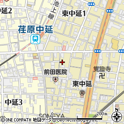 東京都品川区東中延2丁目2-16周辺の地図