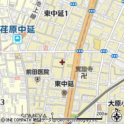 東京都品川区東中延2丁目3-6周辺の地図