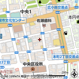 千葉県千葉市中央区中央3丁目7-7周辺の地図