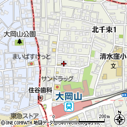 東京都大田区北千束1丁目40-20周辺の地図