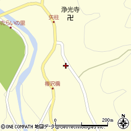 岐阜県中津川市川上矢柱170周辺の地図