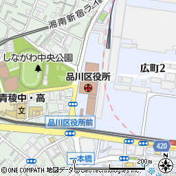 〒140-0000 東京都品川区（以下に掲載がない場合）の地図