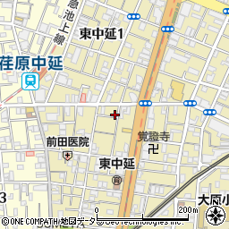 東京都品川区東中延2丁目3-5周辺の地図