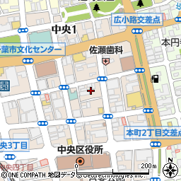 千葉県千葉市中央区中央3丁目7周辺の地図