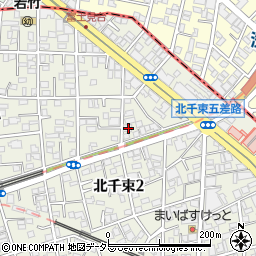 東京都大田区北千束1丁目7-13周辺の地図