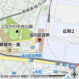 東京都　主税局品川都税事務所周辺の地図