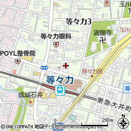 クレッセント等々力２周辺の地図