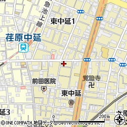 東京都品川区東中延2丁目3-1周辺の地図