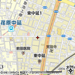 東京都品川区東中延2丁目3-2周辺の地図