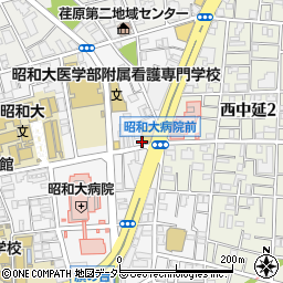 東京都品川区旗の台1丁目2-16周辺の地図
