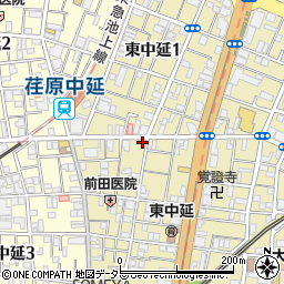 東京都品川区東中延2丁目2-3周辺の地図