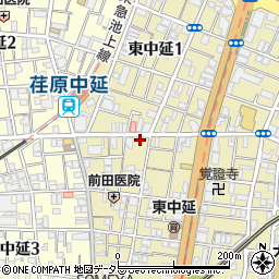 東京都品川区東中延2丁目2-2周辺の地図