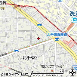 東京都大田区北千束1丁目7-4周辺の地図