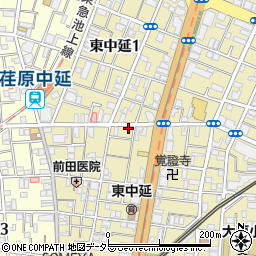 東京都品川区東中延2丁目3-3周辺の地図