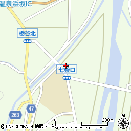 兵庫県美方郡新温泉町栃谷155-1周辺の地図