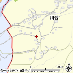 山梨県上野原市川合3831周辺の地図