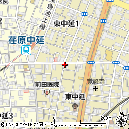 東京都品川区東中延周辺の地図