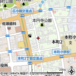 中谷駐車場周辺の地図