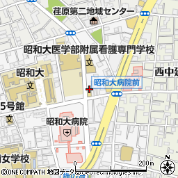 東京都品川区旗の台1丁目2-21周辺の地図